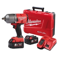 Milwaukee 18V Fuel 1/2" High Torque Brushless Impact Wrench with Friction Ring 5.0Ah Set M18FHIWF12-502C