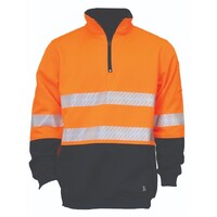 KM Workwear Fleece-Lined Waterproof Vest with Tape 3XS Orange/Navy