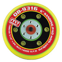 M7 Velcro Pad For 6" Random Orbital Sanders 5/16" Male Thread 6 Hole Pattern M7A-QB9316