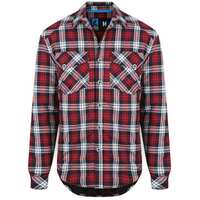 Form Work Wear Quilted Flannel Shirt Size Small Colour Red