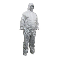 Maxisafe White polypropylene disposable coveralls