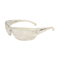 PORTLAND Safety Glasses Clear Lens 12x Pack