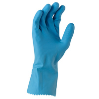 Maxisafe Blue Latex Silverlined Glove 33cm 12x Pack