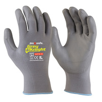 Grey Knight Nylon PU Coated Nylon Glove 12x Pack