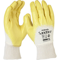Sandfire Yellow nitrile 3/4 Dipped Glove 12x Pack