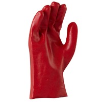 Maxisafe Red PVC single dipped 27cm Carded 12x Pack