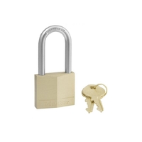 Master Lock Padlock Brass Diamond Medium Security 40mm Extended Shackle Keyed To Differ 140DLFAU Master Lock 