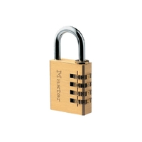 Master Lock Padlock Combination Brass Medium Security 40/26mm 604DAU Master Lock 