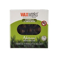 WaxWorks Black Terracotta Holder With 4 Incense Coils