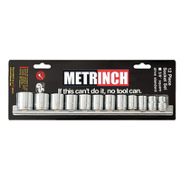 Metrinch 12 Piece 3/8" Dr Standard Socket Set MET-0320
