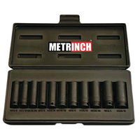 Metrinch 11 Piece 3/8" Dr Deep Wall Impact Socket Set MET-2305