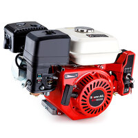 BAUMR-AG 6.5HP Petrol Engine Stationary Motor OHV Horizontal Shaft Electric Start Recoil