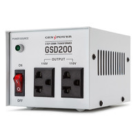 200W Step Down Transformer GENPOWER 240V-110 Stepdown Voltage Converter AU-US