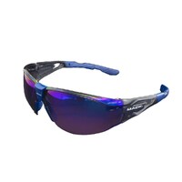 Mack Fender Safety Glasses [Colour: Blue Mirror] [Size: Standard]