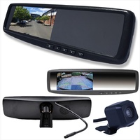 4.3 LCD Rearview Mirror Monitor with 2 Inputs Vehicle Specific Mount INC Cam