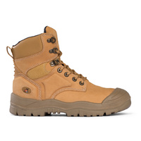 Mongrel High Leg Lace Up Safety Boot with Scuff Cap Wheat Size AU/UK 5 (US 6)