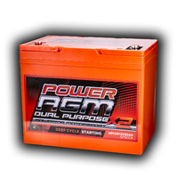 85Ah Amp Hour Battery Agm Sla 12 Volt 12V Deep Cycle Dual Purpose Under Bonnet