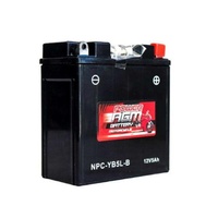 Power AGM 12V 5AH 120CCAs Motorcycle Battery