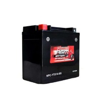 Power AGM 12V 12AH 230CCAs Motorcycle Battery