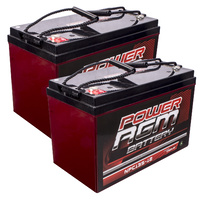 2x 135Ah Amp Hour Battery Agm Sla 12 Volt 12V Deep Cycle Dual Fridge Solar 130Ah