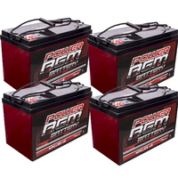 4 X 135Ah Amp Hour Battery Agm Sla 12 Volt 12V Deep Cycle Dual Fridge Solar 130Ah