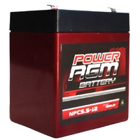 5.5AH AMP Hour SLA 12V Alarm Battery By Power AGM