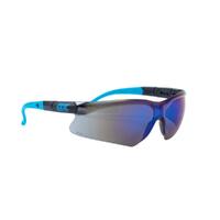 OX Blue Mirrored Safety Specs OX-S240230