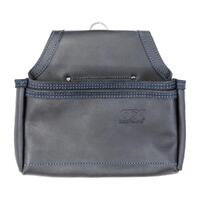 OX Trade Black Leather 2 Pocket Nail Bag OX-T265604
