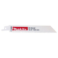 Makita Recipro Blade 150mm 5pk 18T/Inch Bi Metal P04880