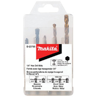 Makita 18 Piece Mixed Masonary Wood & Groundpoint Drill Bit Set P-23818 