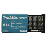 Makita 61 Piece Pro Torsion & Performance Screwdriver Bit Set P-70144