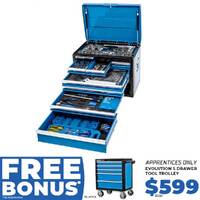 Kincrome Evolution Tool Chest 207 Piece 7 Drawer 1/4, 3/8 & 1/2" Drive P1705