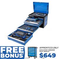 Kincrome 257 Piece 7 Drawer Evolution Chest Kit P1709