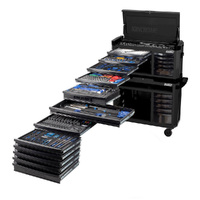 Kincrome Contour Tool Workshop 551 Piece 17 Drawer Wide 1/4, 3/8 & 1/2" Drive Black P1810MB