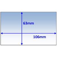 Weldclass 106 x 63mm 5pk Lens Inner (suits Miller Elite) P7-CL10663/5