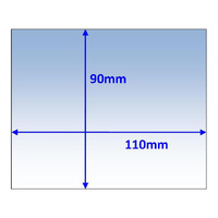 Weldclass 110 x 90 x 1.5mm Hi-Impact 10pk Clear Lens P7-CL1109015/10