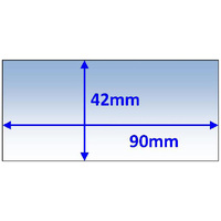 Weldclass 90 x 42mm 5pk Lens Inner (suits S/Glas F/V) P7-CL9042/5