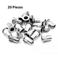ProAmp Rivet Nut Insert Aluminium M6 20 Piece PA-ALM6NR