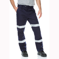 WORKIT Cotton Drill Regular Weight Biomotion Taped Work Pants Navy 102ST