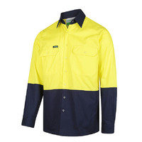 WORKIT Hi-Vis Lightweight Adjustable Cuff Shirt Orange 2XL