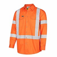 WORKIT Hi-Vis Lightweight NSW Rail X-Back Breathable Biomotion Taped Shirt