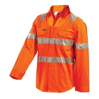 WORKIT Hi-Vis Lightweight VIC Rail Taped Shirt