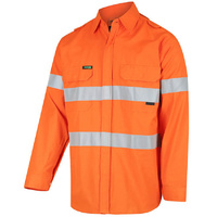 WORKIT Fire Resistant  FR Inherent 215gsm Vented Taped Shirt Orange M