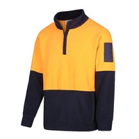 WORKIT Hi-Vis 2 Tone 1/4 Zip Polar Fleece Jumper