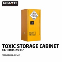 Toxic Storage Cabinet 60L 1 Door 2 Shelf
