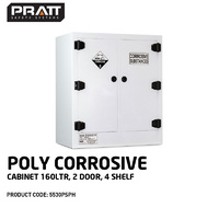 Poly Corrosive Cabinet 160LTR 2 Door 4 Shelf