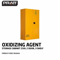 Oxidizing Agent Storage Cabinet 250L 2 Door 3 Shelf