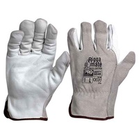 Riggamate Natural Cowgrain Palm Split Back Gloves 12 Pack