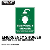 Emergency Shower Sign (PS2CM) 450mm x 300mm Metal