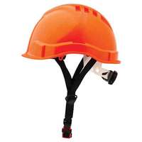 V6 Hard Hat Unvented Micro Peak Linesman Ratchet Harness Orange